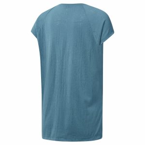 Reebok Burnout T Shirt Damen - Türkis - DE 841-JWR